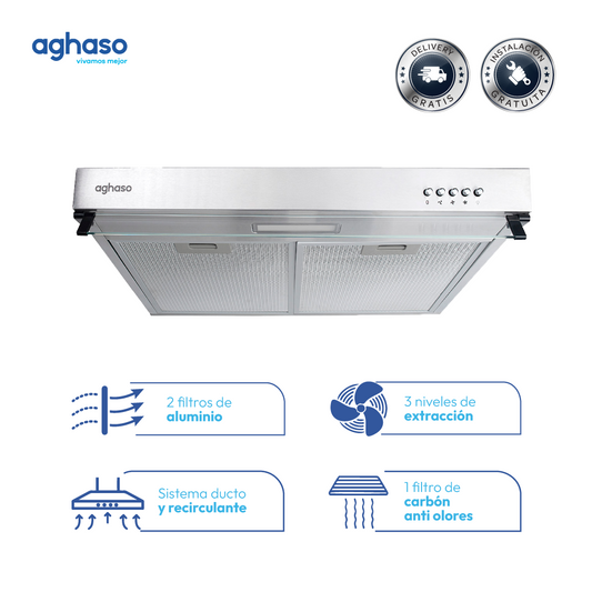 Campana Aghaso Extractora 60 CM