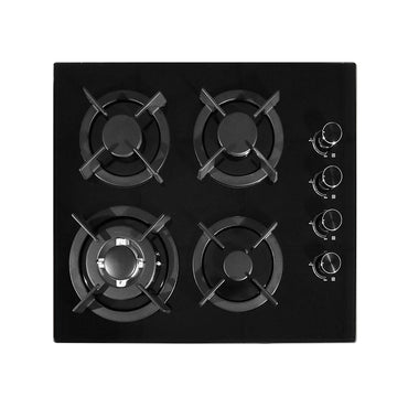 COMBO: ENCIMERA 4 HORNILLA + CAMPANA AGHASO EXTRACTORA 60 CM