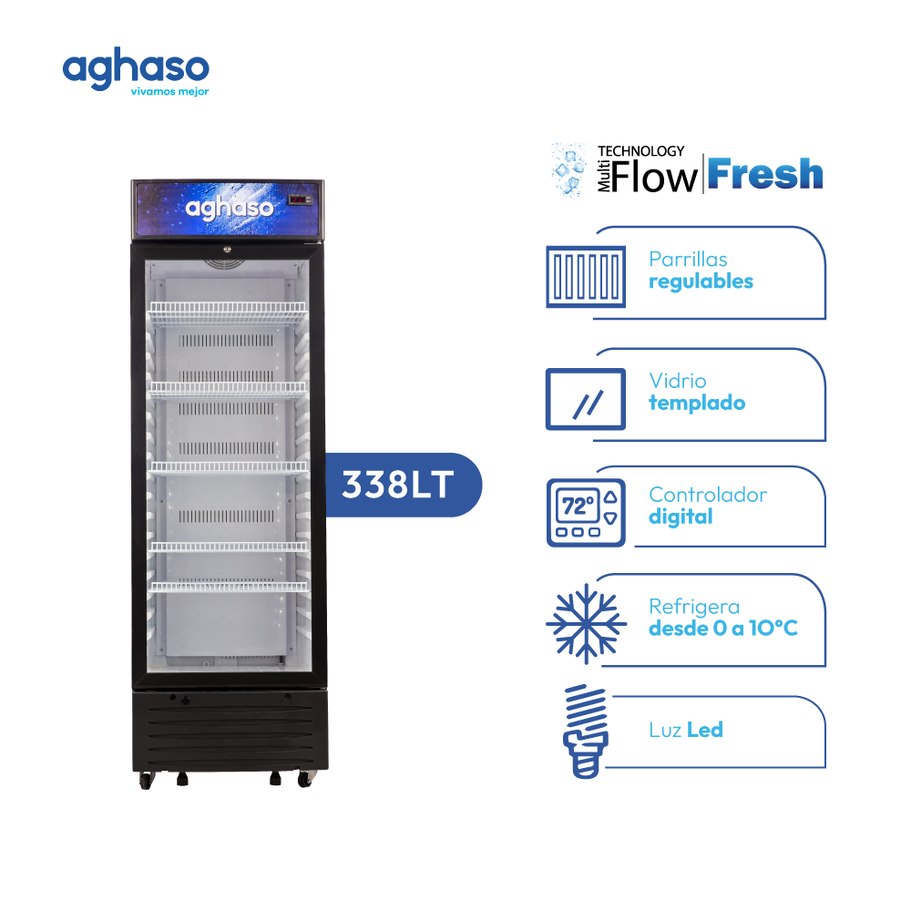 VISICOOLER AGHASO DE 1 PUERTA 338 L