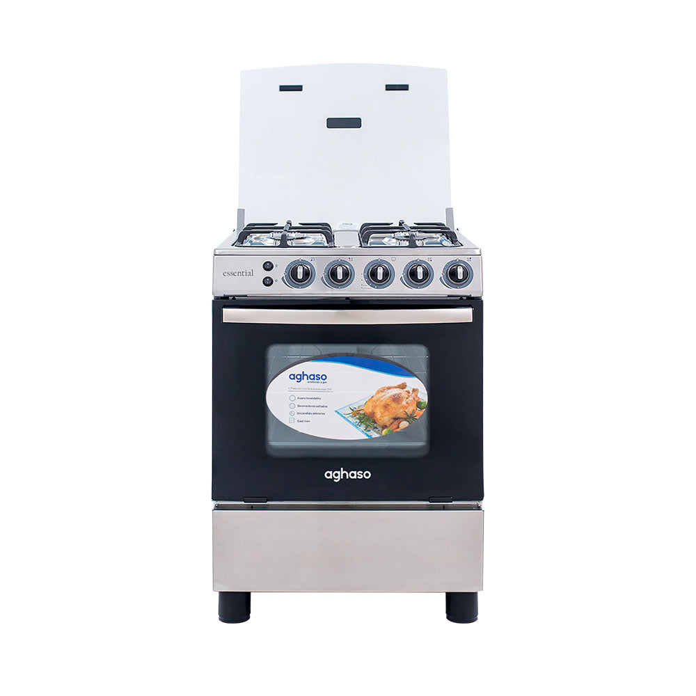 TRICOMBO: COCINA AGHASO 4 HORNILLAS - ESSENCIAL + REFRIGERADORA AGHASO 199L + TV AGHASO 32"