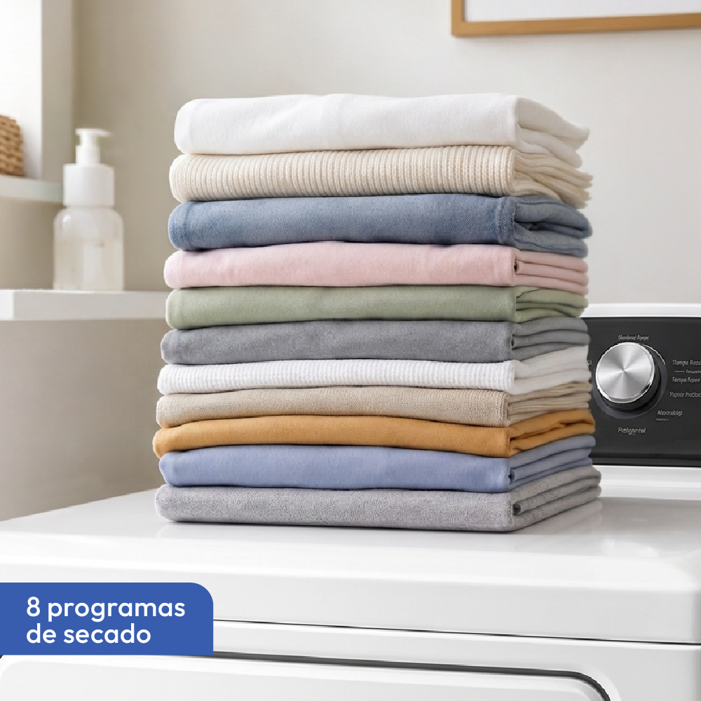 Secadora de Ropa Aghaso 20 kg Blanca Automática de Alta Capacidad