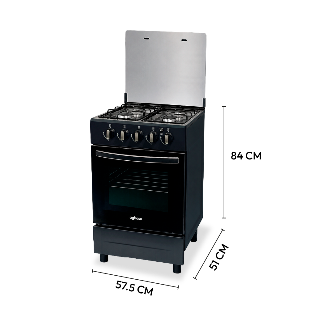 Cocina Aghaso 4 Hornillas Vital GLP con Horno 62L