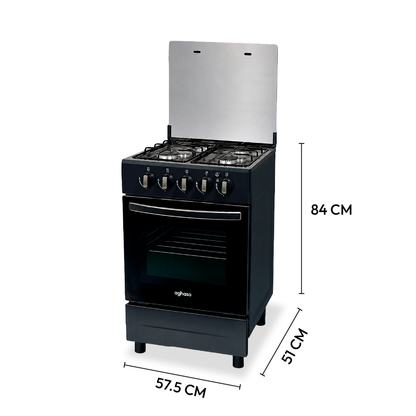 Cocina Aghaso 4 Hornillas Vital GLP con Horno 62L