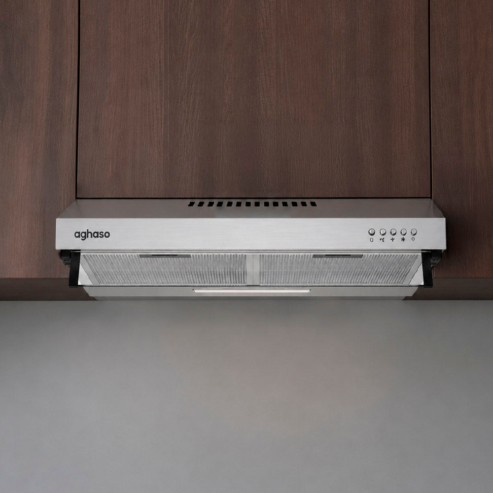 Campana Extractora Aghaso 60cm Inox | Ideal para departamentos | 270 m³/H