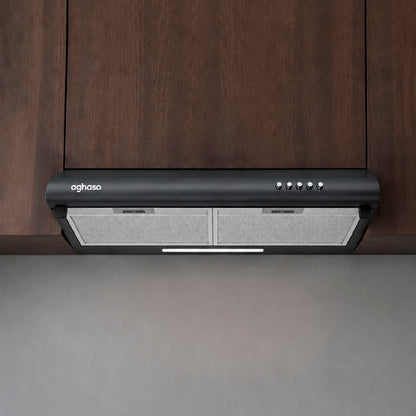 Campana Extractora Aghaso 60cm Extraíble Black Premium