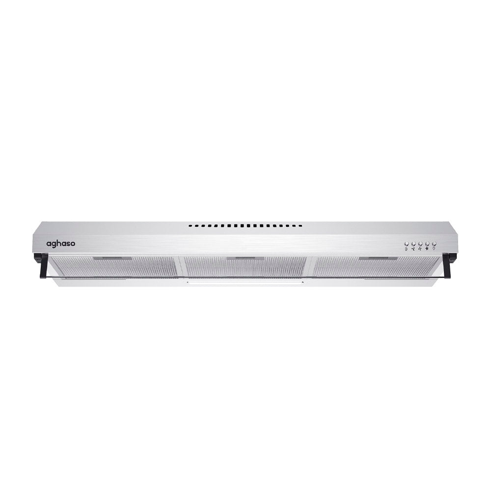 Campana Extractora Aghaso 90 cm Inox | Ideal para departamentos | 450 m³/h