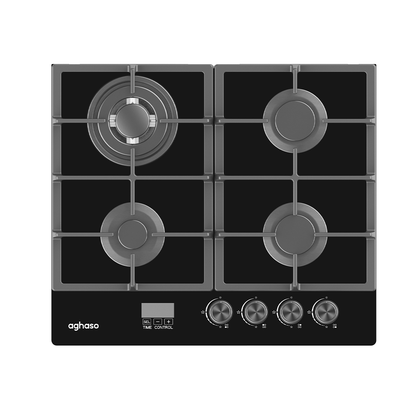 Combo Campana Extractora Black 60 cm + Encimera Compacta GLP 60 cm Aghaso