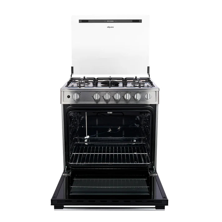 COMBO: COCINA AGHASO 5 HORNILLAS HIGH FLAME MAS CAMPANA EXTRACTORA 90 CM