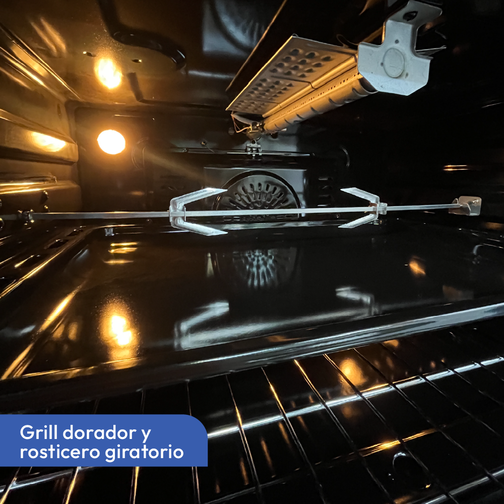 Cocina Aghaso 5 Hornillas Digital Gas Natural con Horno 105L