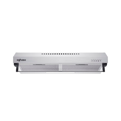Campana Extractora Aghaso 60cm Inox | Ideal para departamentos | 270 m³/H