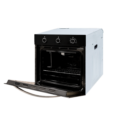 Tricombo Campana Extractora Inox 60 cm + Encimera Compacta GLP 60 cm + Horno Empotrable 4 Funciones Aghaso