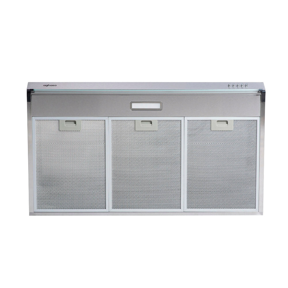 Campana Extractora Aghaso 90 cm Inox | Ideal para departamentos | 450 m³/h
