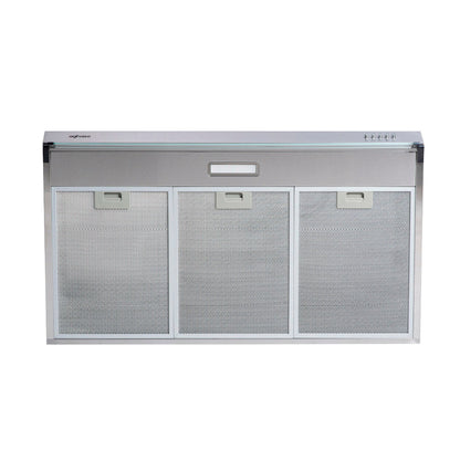 Campana Extractora Aghaso 90 cm Inox | Ideal para departamentos | 450 m³/h
