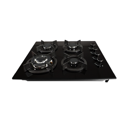 Combo Campana Extraíble Premium 60 cm + Encimera de Vidrio GLP 4 Hornillas 60 cm Aghaso