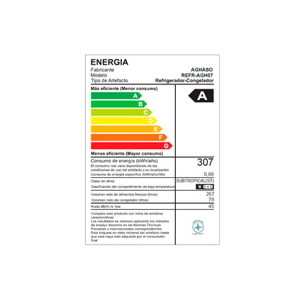 Refrigeradora Aghaso 345 L