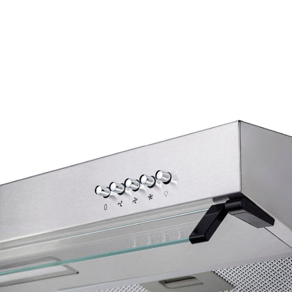 Campana Extractora Aghaso 60cm Inox | Ideal para departamentos | 270 m³/H