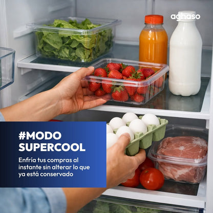 Refrigeradora Side by Side Aghaso 511 Litros Inverter con Dispensador de Agua