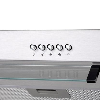 Campana Extractora Aghaso 90 cm Inox | Ideal para departamentos | 450 m³/h