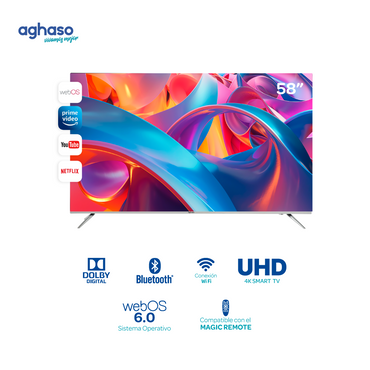 TV AGHASO 58" ULTRA HD 4K SMART  WEBOS 6.0