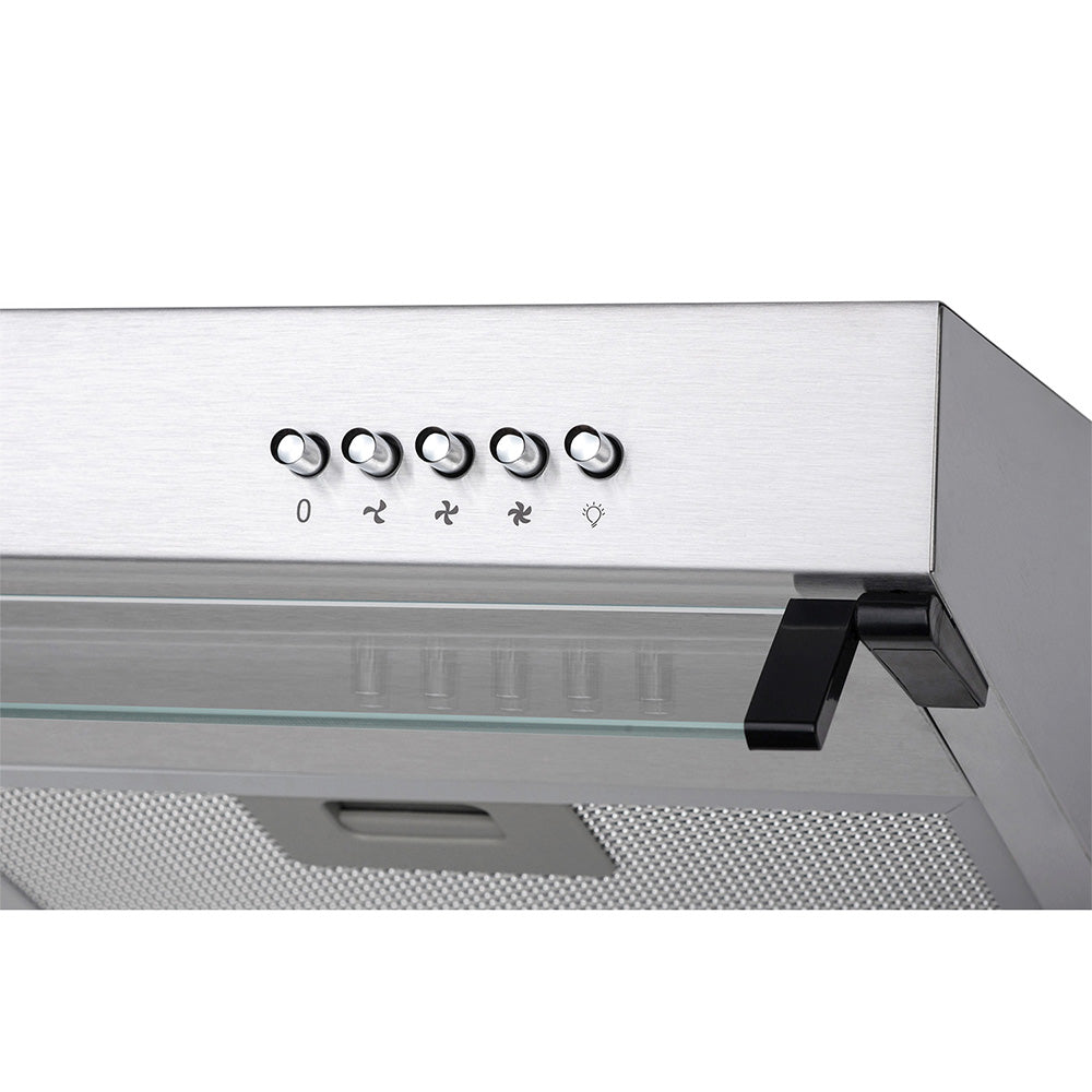 COMBO: COCINA AGHASO 5 HORNILLAS HIGH FLAME MAS CAMPANA EXTRACTORA 90 CM