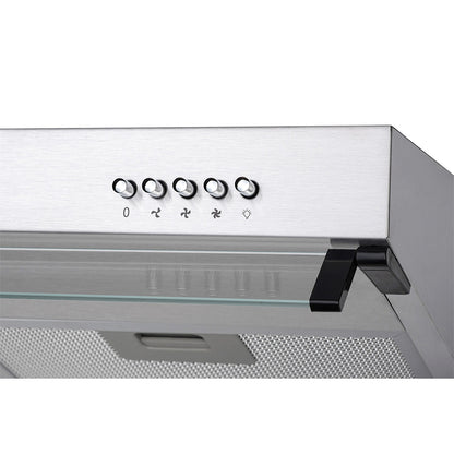 COMBO: COCINA AGHASO 5 HORNILLAS HIGH FLAME MAS CAMPANA EXTRACTORA 90 CM