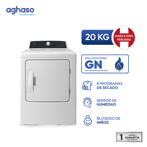 Secadora Aghaso de Ropa 20 KG - GN