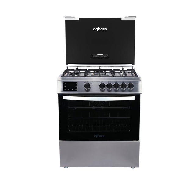 Cocina Aghaso 5 Hornillas Digital Gas Natural con Horno 105L