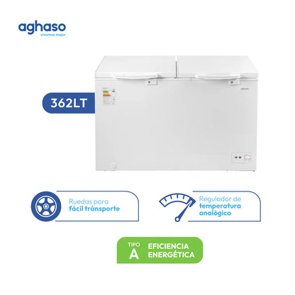 Combo Refrigeradora Side by Side 511L + Congeladora 362L Aghaso