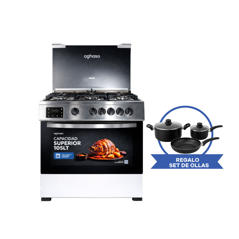 Cocina Aghaso Digital 5 hornillas - GN