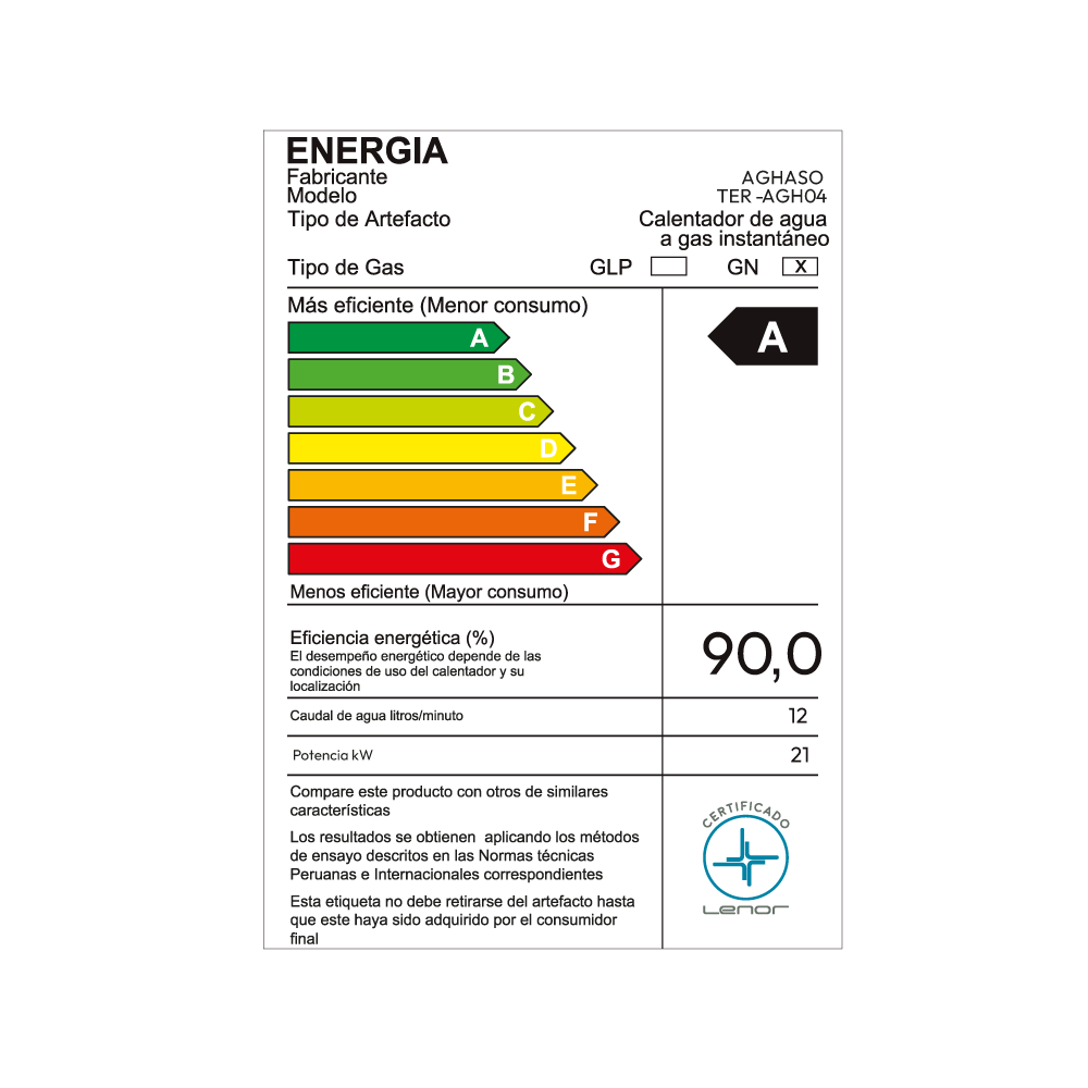 Terma 12LT Digital Tiro Forzado GN