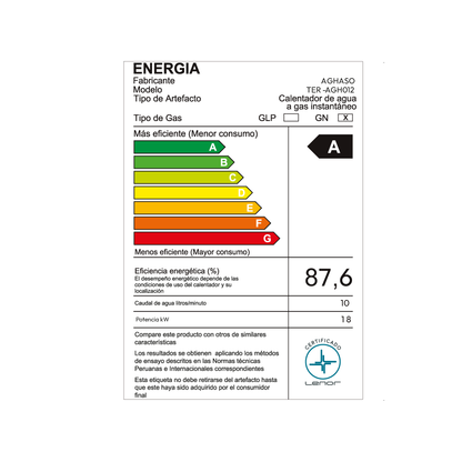 Terma Aghaso 10L Tiro Natural - GN