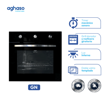 Horno Aghaso Empotrable GN 4 Funciones