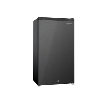 Frigobar Aghaso 88 Litros Negro con Rack para Botellas y Puerta Reversible