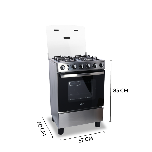 Cocina Aghaso Premium 4 Hornillas Gas Natural | Horno + Rosticero + Plancha