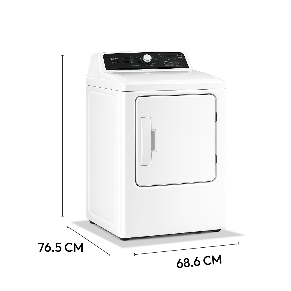 Secadora de Ropa Aghaso 20 kg Blanca Automática de Alta Capacidad