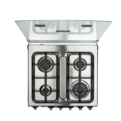 Cocina Aghaso Premium 4 Hornillas GLP con Horno y Rosticero
