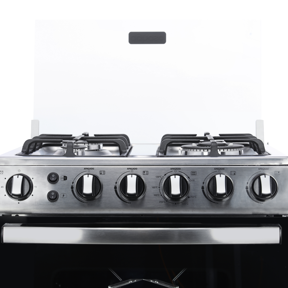 Cocina Aghaso Premium 4 Hornillas GLP con Horno y Rosticero