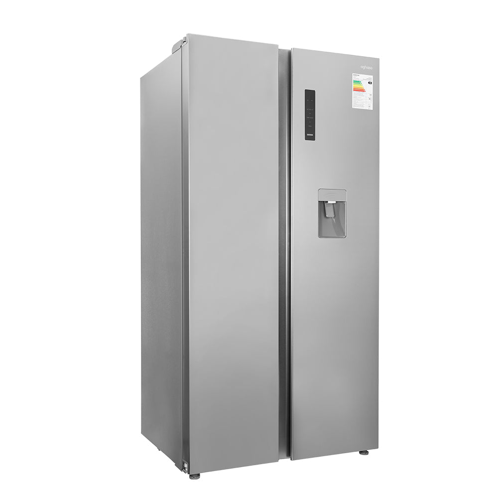 DUO PERFECTO: REFRIGERADORA SIDE BY SIDE 511 L + TV 70" AGHASO 4K SIN BORDES