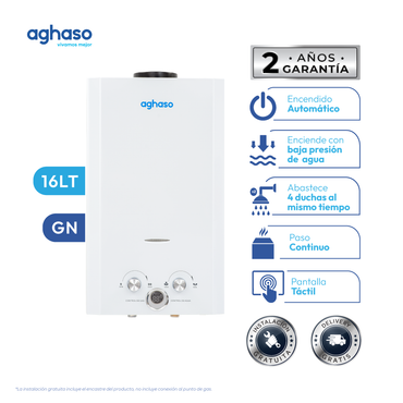 TERMA A GAS NATURAL AGHASO 16L PASO CONTINUO