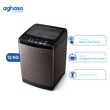 LAVADORA AGHASO AUTOMATICA 12 KG